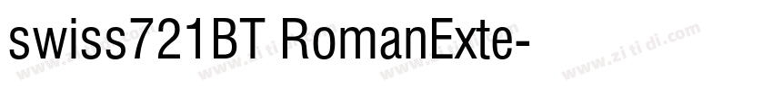 swiss721BT RomanExte字体转换